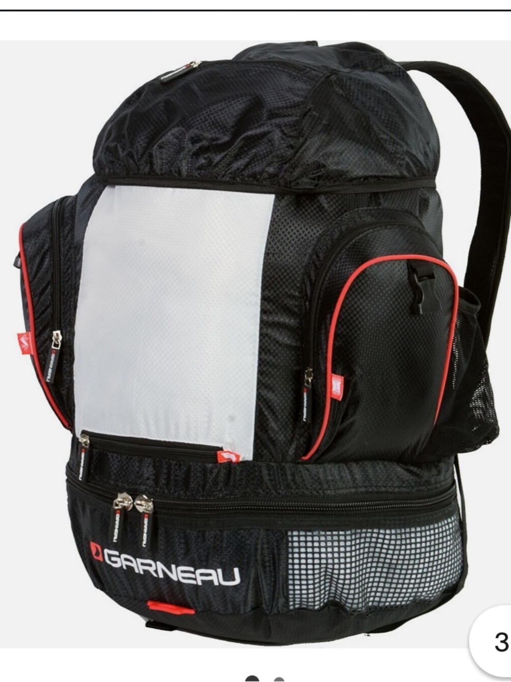 Louis Garneau Triathlon Black  Race Day Backpack